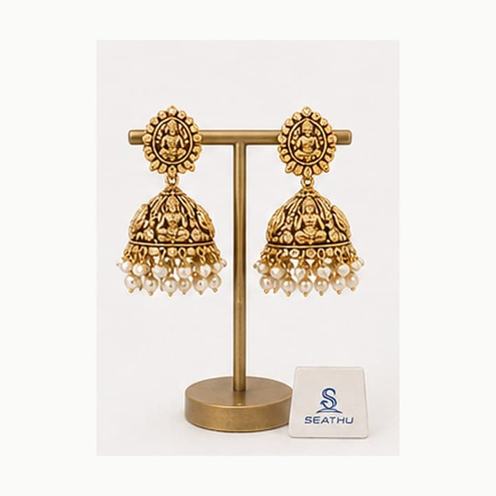 Gold Toned Jhumkas