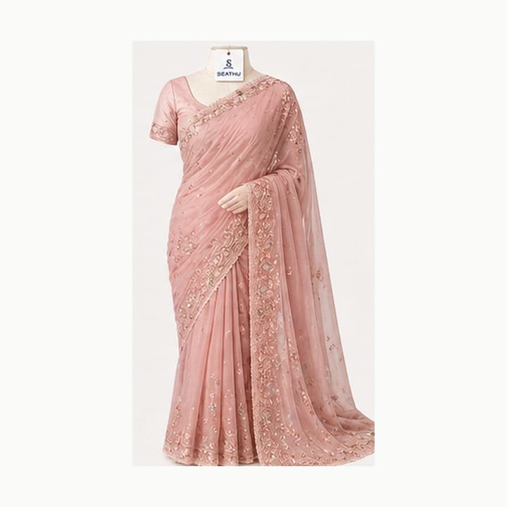 Pastel Pink Saree