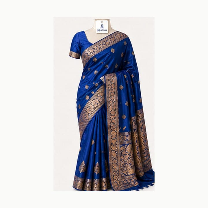 Royal Blue Silk Saree